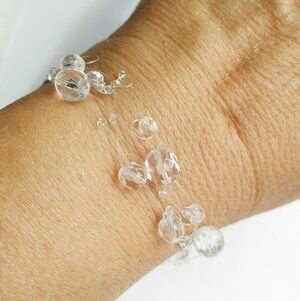 Czech Crystal Glass Stretch Bracelet